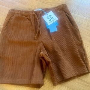 - Sovereign Code Brown Flat Front Shorts